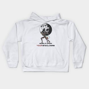 Atlas; World Upon Your Shoulders Kids Hoodie